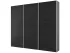Шкаф купе ErgoSens Lux 16 Екр-1 2100х2400х667, цвет корпуса черный, производства мебельной фабрики Константа Шкаф купе ErgoSens Lux 16 Екр-1 2100х2400х667, цвет корпуса черный, производства мебельной фабрики Константа