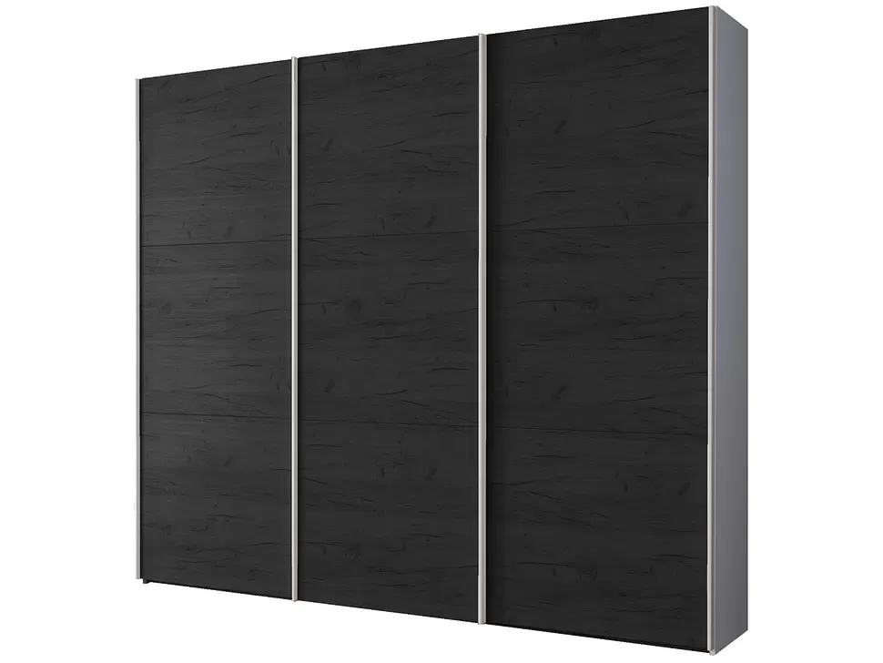 Шкаф купе ErgoSens Lux 16 Екр-1 2100х2400х667, цвет корпуса черный, производства мебельной фабрики Константа Шкаф купе ErgoSens Lux 16 Екр-1 2100х2400х667, цвет корпуса черный, производства мебельной фабрики Константа