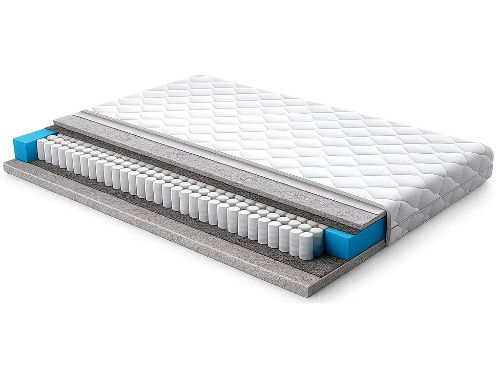 Матрас Аккорд плюс Браво на пружинном блоке Pocket Spring в разрезе