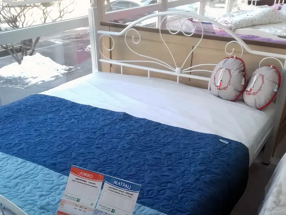 Двоспальне металеве ліжко Джоконда Метал-Дизайн фото 4