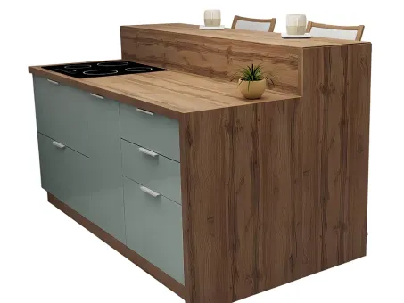 Кухонний острів 1800х1000 МДФ фасади Acryl LuxeForm Рост
