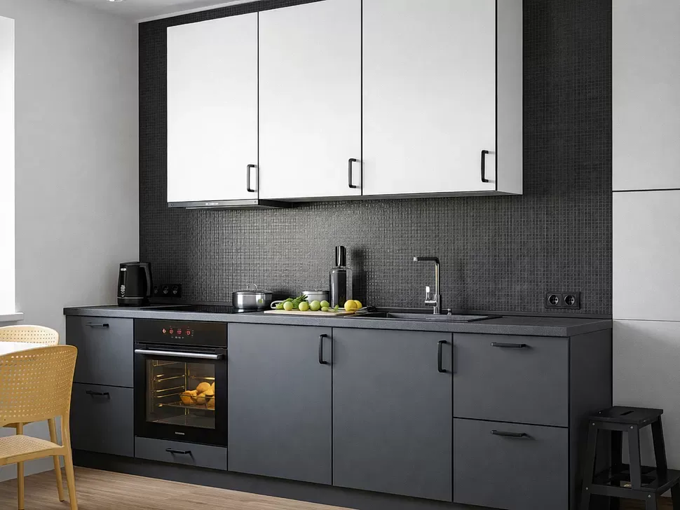 Прямая кухня Бета Lux Вип-Мастер 2,5 м цвет белый Прямая кухня Бета Lux Вип-Мастер 2,5 м цвет белый