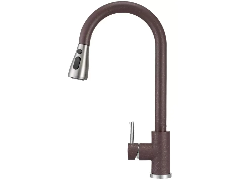 Смеситель с выдвижным изливом CAMPO Marron Granado купить в Киеве – Киев-Мебель™