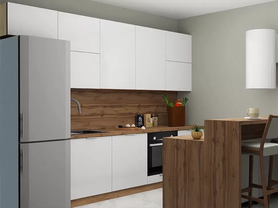 Кухонный остров Acryl 1,8×1,0 м фасады LuxeForm Рост фото 4 Кухонный остров Acryl 1,8×1,0 м фасады LuxeForm Рост фото 4