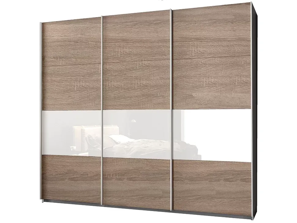 1 Кат Дуб Сонома Трюфель Шафа-купе ErgoSens Lux 14 Екр-1 2100х2400х667 тридверна Константа 1 Кат Дуб Сонома Трюфель Шафа-купе ErgoSens Lux 14 Екр-1 2100х2400х667 тридверна Константа