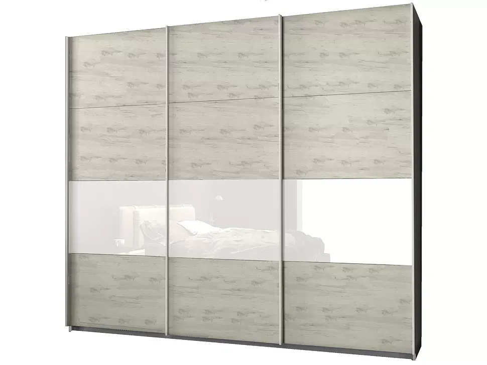 2 Кат Дуб Крафт Білий Шафа-купе ErgoSens Lux 14 Екр-1 2100х2400х667 тридверна Константа 2 Кат Дуб Крафт Білий Шафа-купе ErgoSens Lux 14 Екр-1 2100х2400х667 тридверна Константа