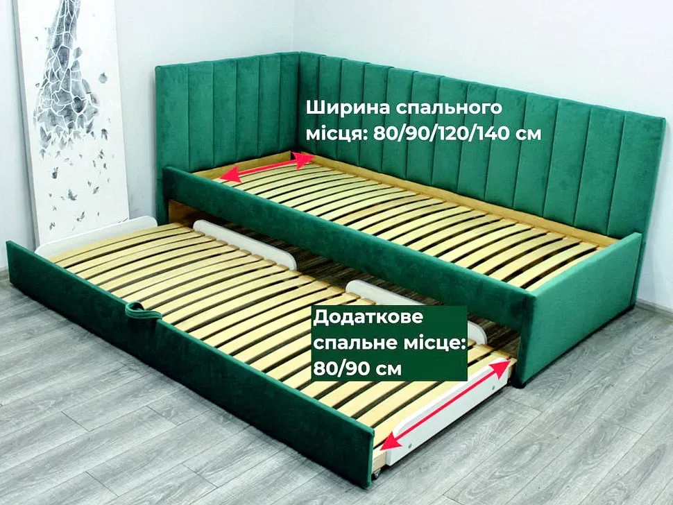 Угловая односпальная кровать Баффи Шик-Галичина 800/900 фото 3