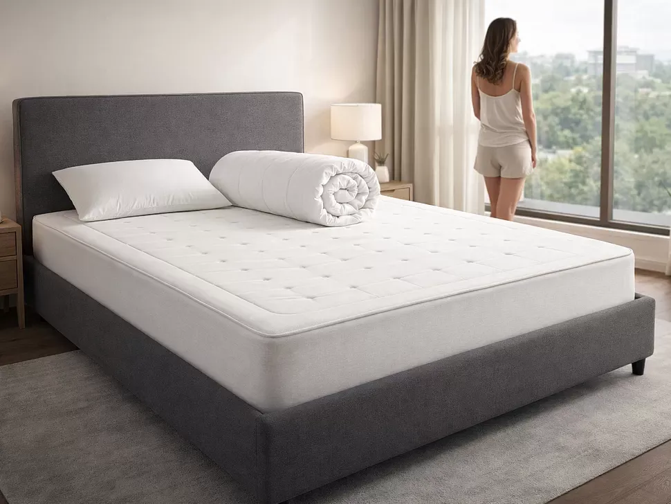 Матрац Premium Foam Константа 140–180×200 двоспальний на ліжку