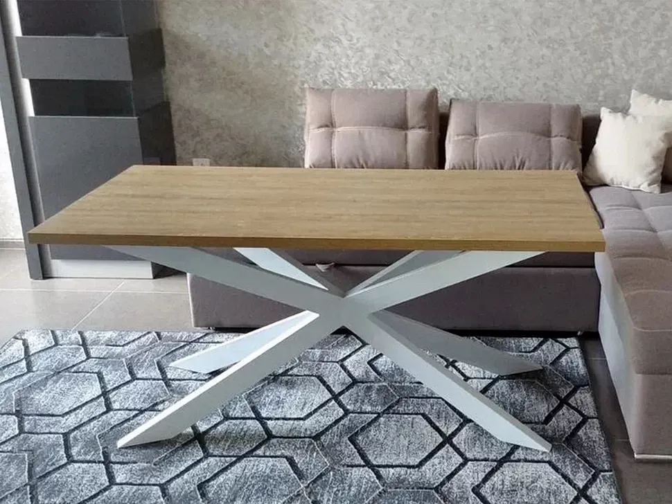 Обідній стіл розбірний Ікс Loft Метал-Дизайн фото 7 Обідній стіл розбірний Ікс Loft Метал-Дизайн фото 7