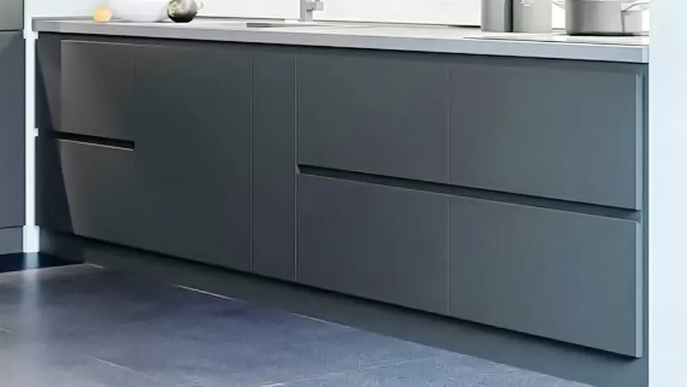 Черная угловая кухня Интерно  VIP-Master 3,8 метра 2600x1200