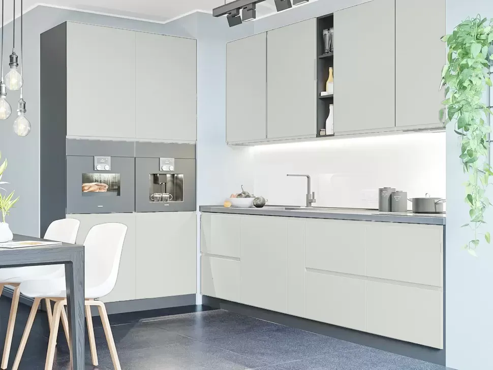 Оливковая Угловая кухня Интерно  VIP-Master 3,8 метра 2600x1200