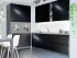 Черная лак Угловая кухня Интерно  VIP-Master 3,8 метра 2600x1200