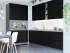 Черная Угловая кухня Интерно  VIP-Master 3,8 метра 2600x1200