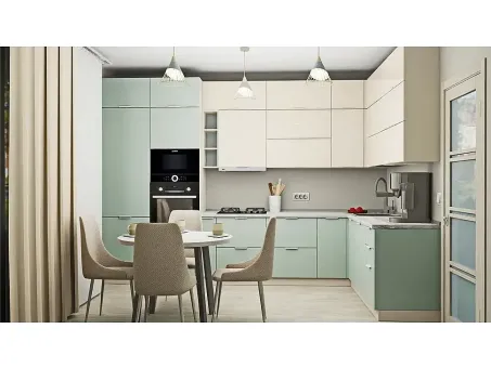 Угловая кухня Acryl 3,6×2,0 м фасады LuxeForm Рост Угловая кухня Acryl 3,6×2,0 м фасады LuxeForm Рост