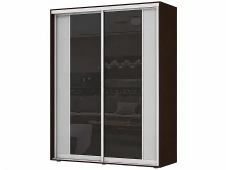Шкаф-купе Феникс Венге комби Стандарт 1700 двухдверный