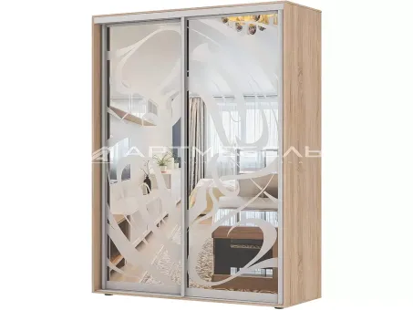 Шкаф-купе двухдверный 1400х2150х450 Арт-Мебель ЭСО