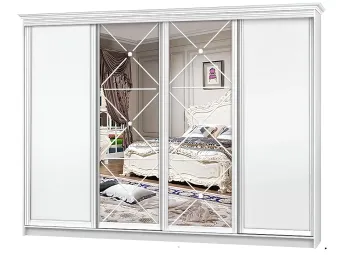Шкаф-купе четырехдверный Рим-Венециано серия WT Вип-Мастер 2500x450x2400 2,5 метра – купить в Киеве, от производителя, доставка, оплата, гарантия Киев-Мебель™