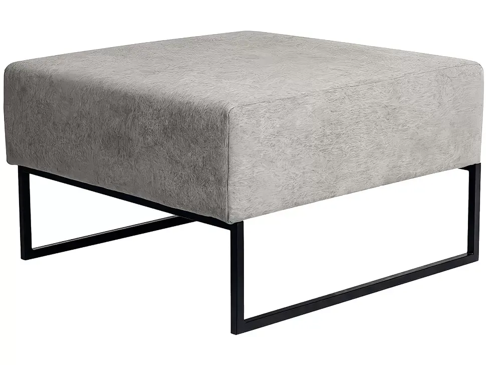 Светло Серый Пуф в приёмную Лаунж RICHMAN
