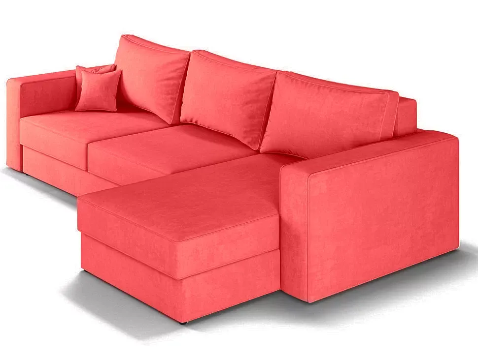 Красный угловой диван еврокнижка Томас мебельной фабрики ШИК-Галичина