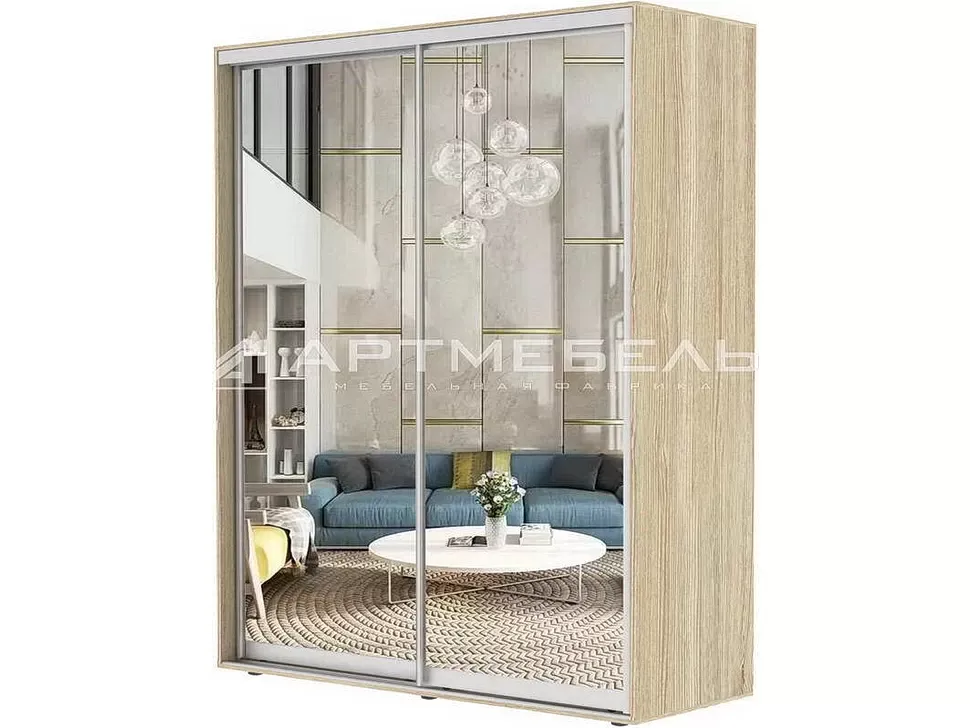 Шкаф-купе двухдверный 1700х2200х450 Феникс Стандарт купить в Киеве – Киев-Мебель™