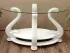 Скляний журнальний столик овальний МС-2 Мілан Антонік