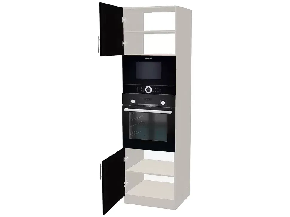 Открытый шкаф пенал под духовку и микроволновку ШДМ2 600x2140x560 Рост™