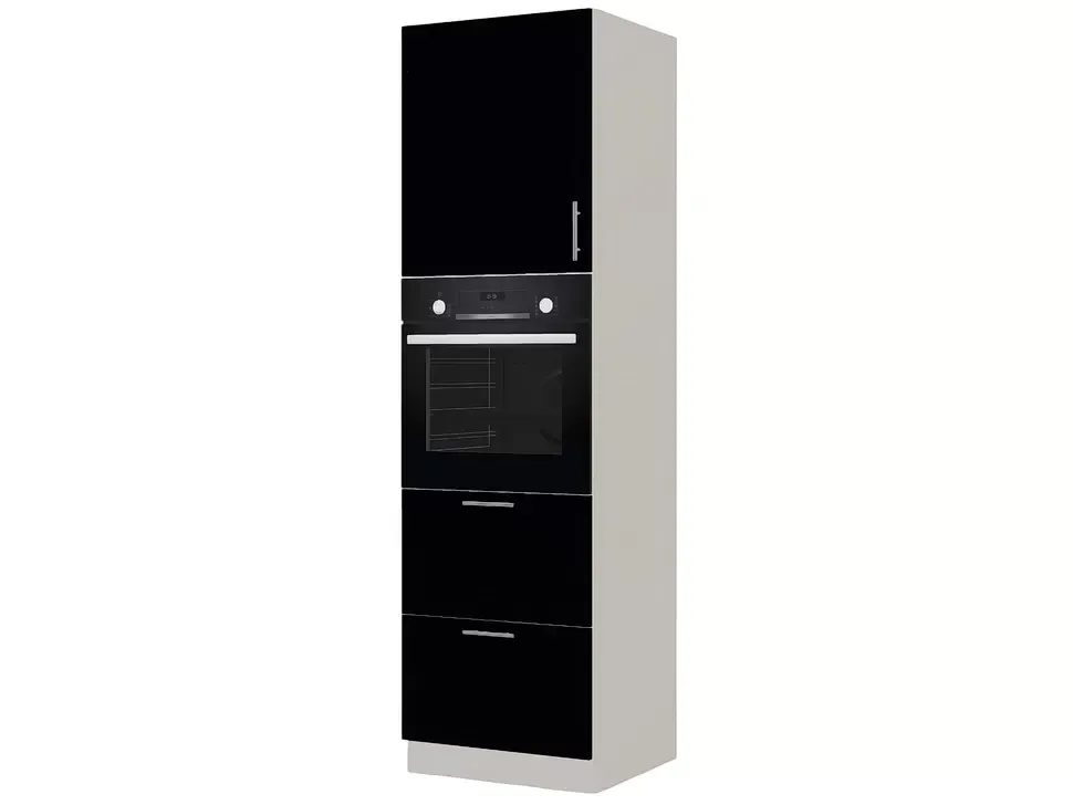 Шкаф пенал под духовку с двумя выдвижными ящиками ШДя2 600x2140x560 LuxeForm Рост купить в Киеве – Киев-Мебель™