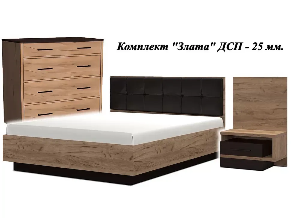 Комплект меблів для спальні Злата ДСП 25 мм Константа фото 16 Комплект меблів для спальні Злата ДСП 25 мм Константа фото 16