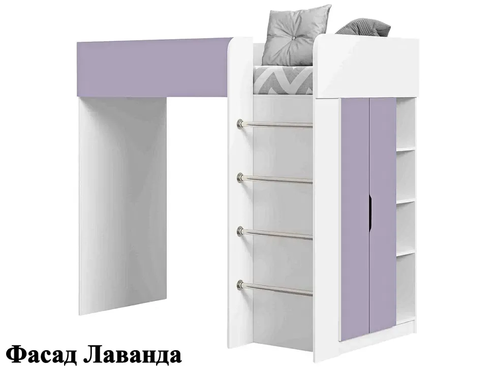 Дитяче ліжко-горище Bed-Room №3 Viorina DEKO корпус білий купити в Києві – Київ-Меблі™
