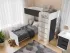 Детская кровать-чердак Bed-Room №3 Viorina DEKO корпус белый