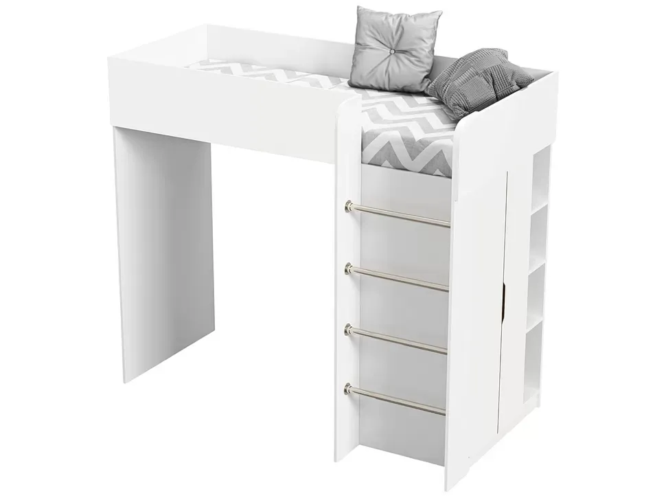Детская кровать-чердак Bed-Room №3 Viorina DEKO корпус белый фото 18