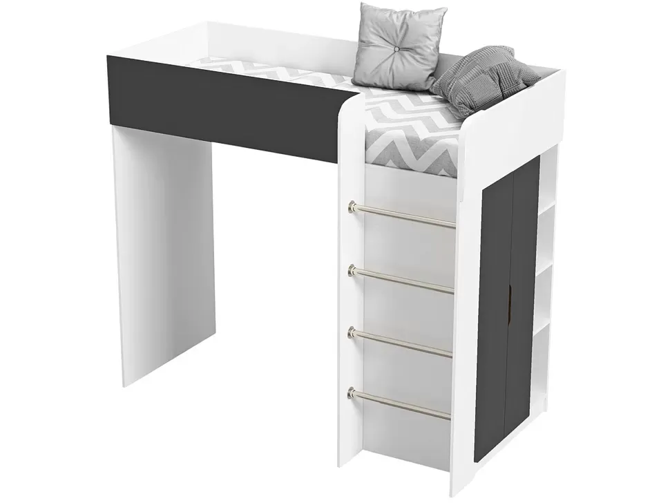 Детская кровать-чердак Bed-Room №3 Viorina DEKO корпус белый фото 19