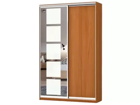 Шкаф-купе двухдверный 1300-450-2400 с пескоструйным рисунком Феникс
