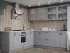 Кутова кухня Парма Віп-Майстер 2,4х2,4 метра світло-сіра