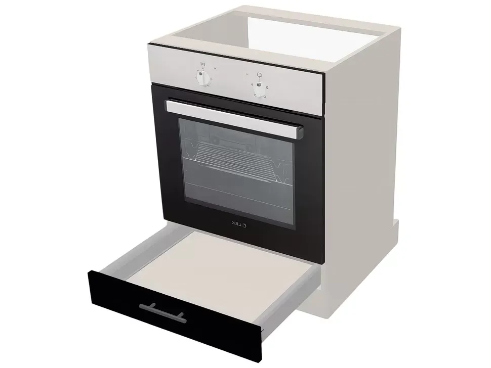 Открытая нижняя тумба под духовку с выдвижным ящиком НСДя1 600x820x560 для кухни Рост™