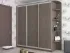 Шкаф-купе трехдверный Стандарт с радиусом 2600x600x2400  мебельная фабрика ВИП-Мастер в интерьере