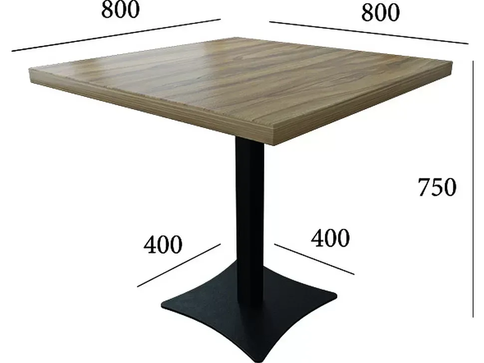 Квадратний барний стіл Тренд-3 Loft Метал-Дизайн – деталі виробу Квадратний барний стіл Тренд-3 Loft Метал-Дизайн – деталі виробу