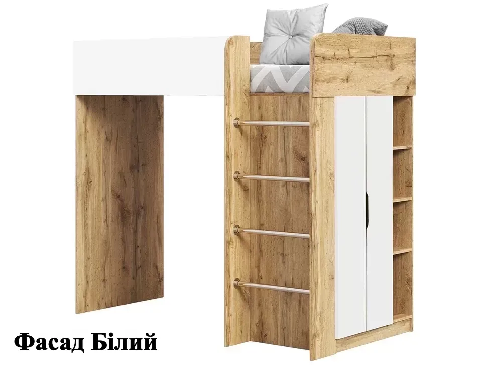 Детская кровать-чердак Bed-Room №3 Viorina DEKO дуб Тахо купить в Киеве – Киев-Мебель™ Детская кровать-чердак Bed-Room №3 Viorina DEKO дуб Тахо купить в Киеве – Киев-Мебель™