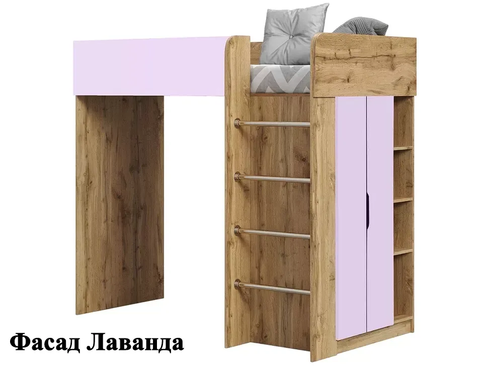 Кровать-Горка Лаванда Детская кровать-чердак Bed-Room №3 Viorina DEKO дуб Тахо Кровать-Горка Лаванда Детская кровать-чердак Bed-Room №3 Viorina DEKO дуб Тахо