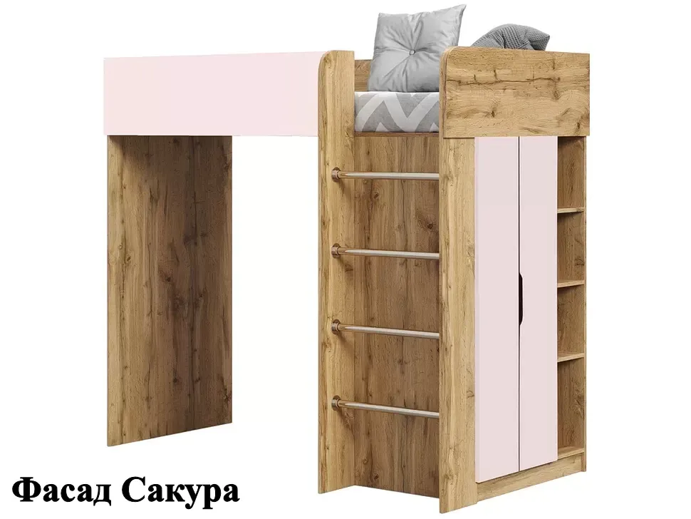 Детская кровать-чердак Bed-Room №3 Viorina DEKO дуб Тахо фото 8 Детская кровать-чердак Bed-Room №3 Viorina DEKO дуб Тахо фото 8