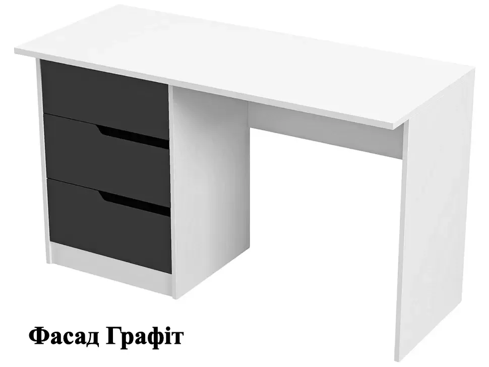 Чорно-былий Стіл письмовий Bed-Room №3 Viorina DEKO білий Чорно-былий Стіл письмовий Bed-Room №3 Viorina DEKO білий