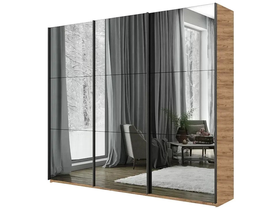 2 Кат Дуб Крафт Золотий Шафа-купе ErgoSens Lux 10 Екр-1 2100х2400х667 тридверна Константа 2 Кат Дуб Крафт Золотий Шафа-купе ErgoSens Lux 10 Екр-1 2100х2400х667 тридверна Константа
