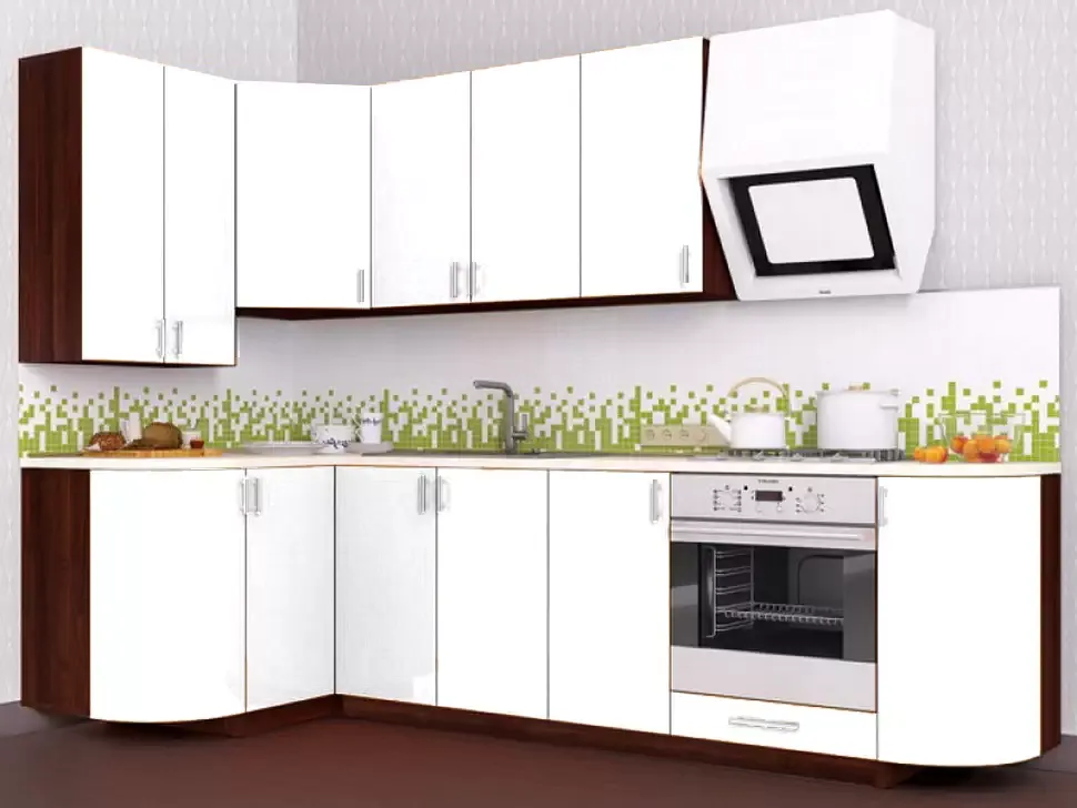 Белая угловая кухня Color-MIX VIP-Master 2700x1300 Белая угловая кухня Color-MIX VIP-Master 2700x1300