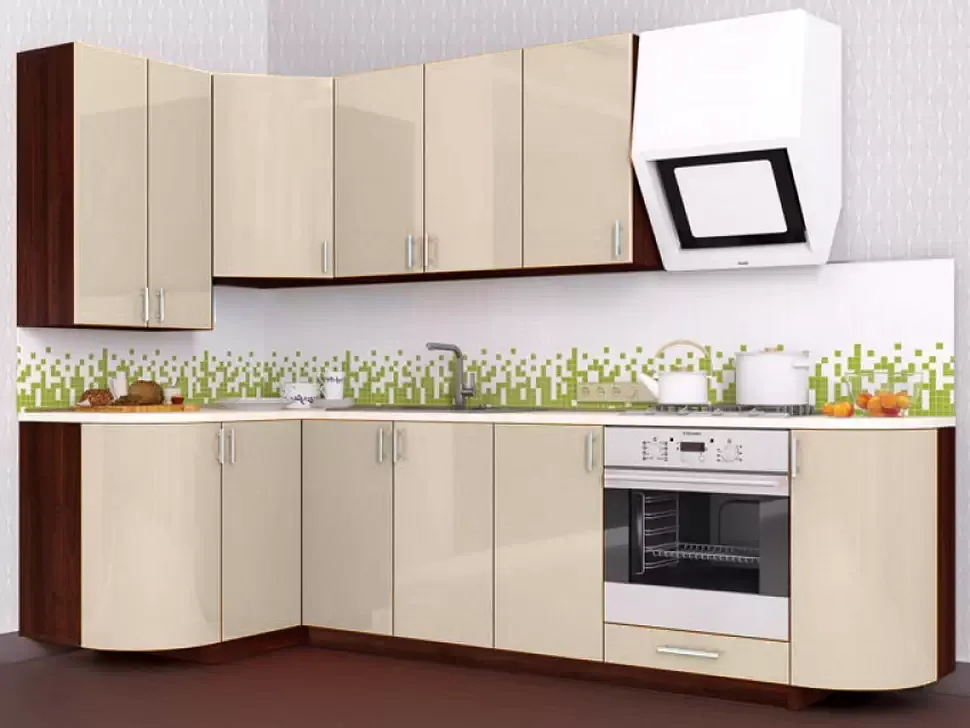 Ванильная угловая кухня Color-MIX VIP-Master 2700x1300 Ванильная угловая кухня Color-MIX VIP-Master 2700x1300