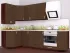 Шоколадная угловая кухня Color-MIX VIP-Master 2700x1300 Шоколадная угловая кухня Color-MIX VIP-Master 2700x1300