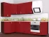 Красная металлик угловая кухня Color-MIX VIP-Master 2700x1300 Красная металлик угловая кухня Color-MIX VIP-Master 2700x1300