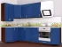 Синяя металлик угловая кухня Color-MIX VIP-Master 2700x1300 Синяя металлик угловая кухня Color-MIX VIP-Master 2700x1300