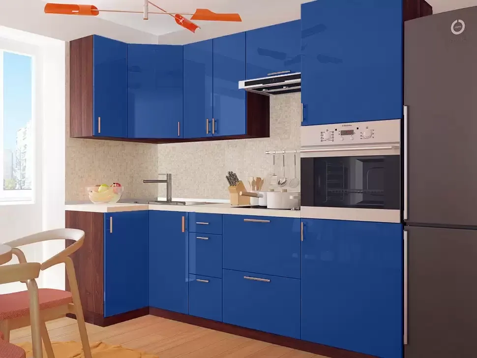 Морський Глянець Кутова кухня Колор-Мікс 2,4×1,0 м помаранчева (з пеналом) Віп-Майстер2400×2140×1000 Морський Глянець Кутова кухня Колор-Мікс 2,4×1,0 м помаранчева (з пеналом) Віп-Майстер2400×2140×1000