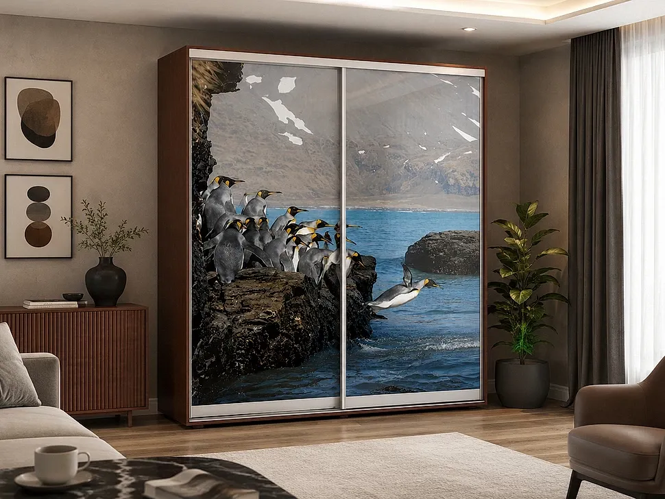 Шкаф-купе Феникс 1800×2200×600 Стандарт в интерьере