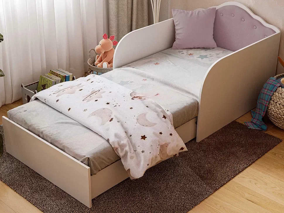 Разложенное детское кресло-кровать Princess Viorina DEKO 800x1900 цвет Dusty Rose